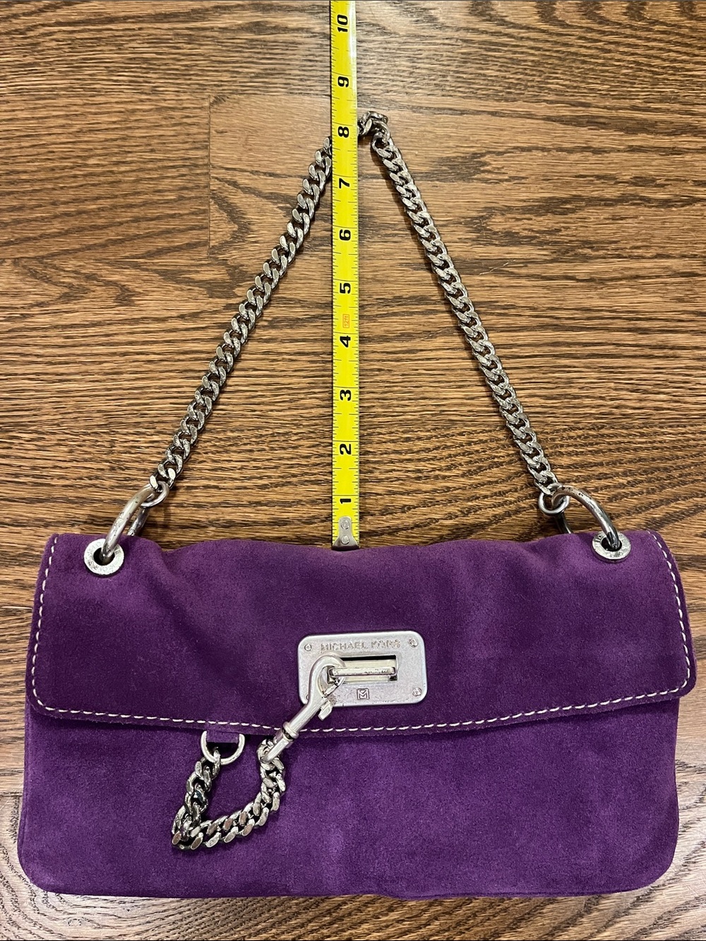 MICHAEL Michael Kors purple suede shoulder bag | vintage - Picture 6 of 9